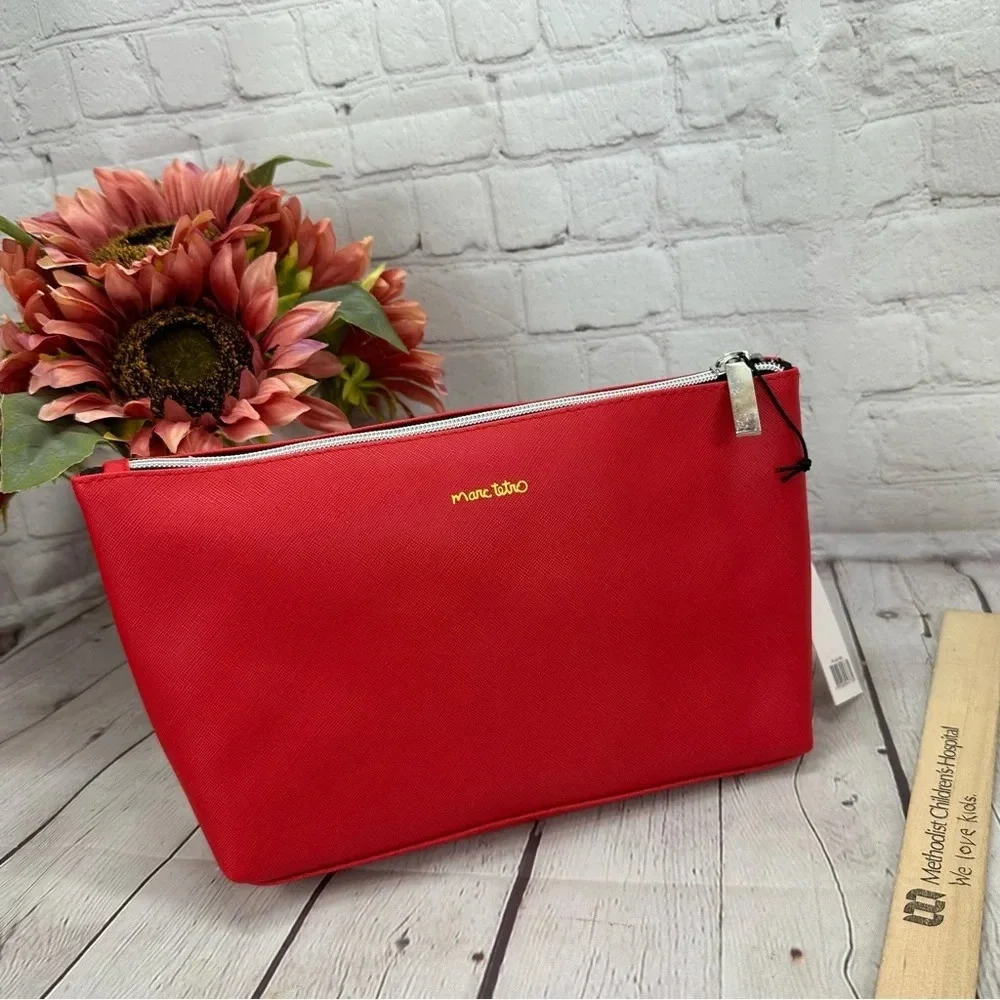 NWT Marc Terri cosmetic makeup travel bag with westie